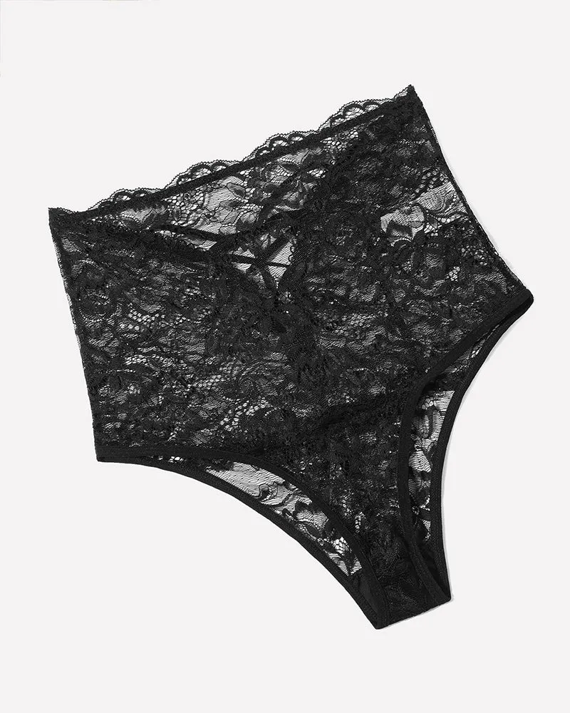 2/4 Pack Invisible Lace Full Coverage Panties