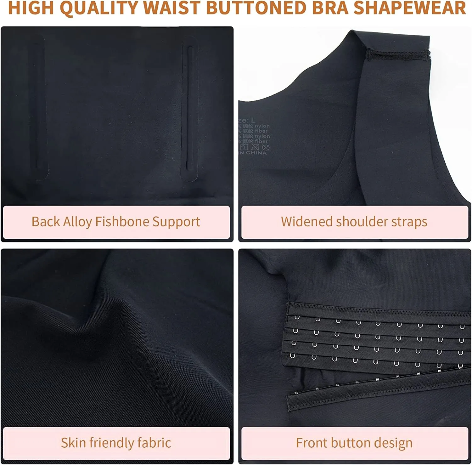 3-in-1 Bra Back Tank Top Light Support