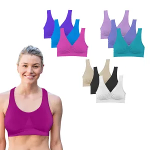 3 Pack: Seamless Lightweight Comfort Bras