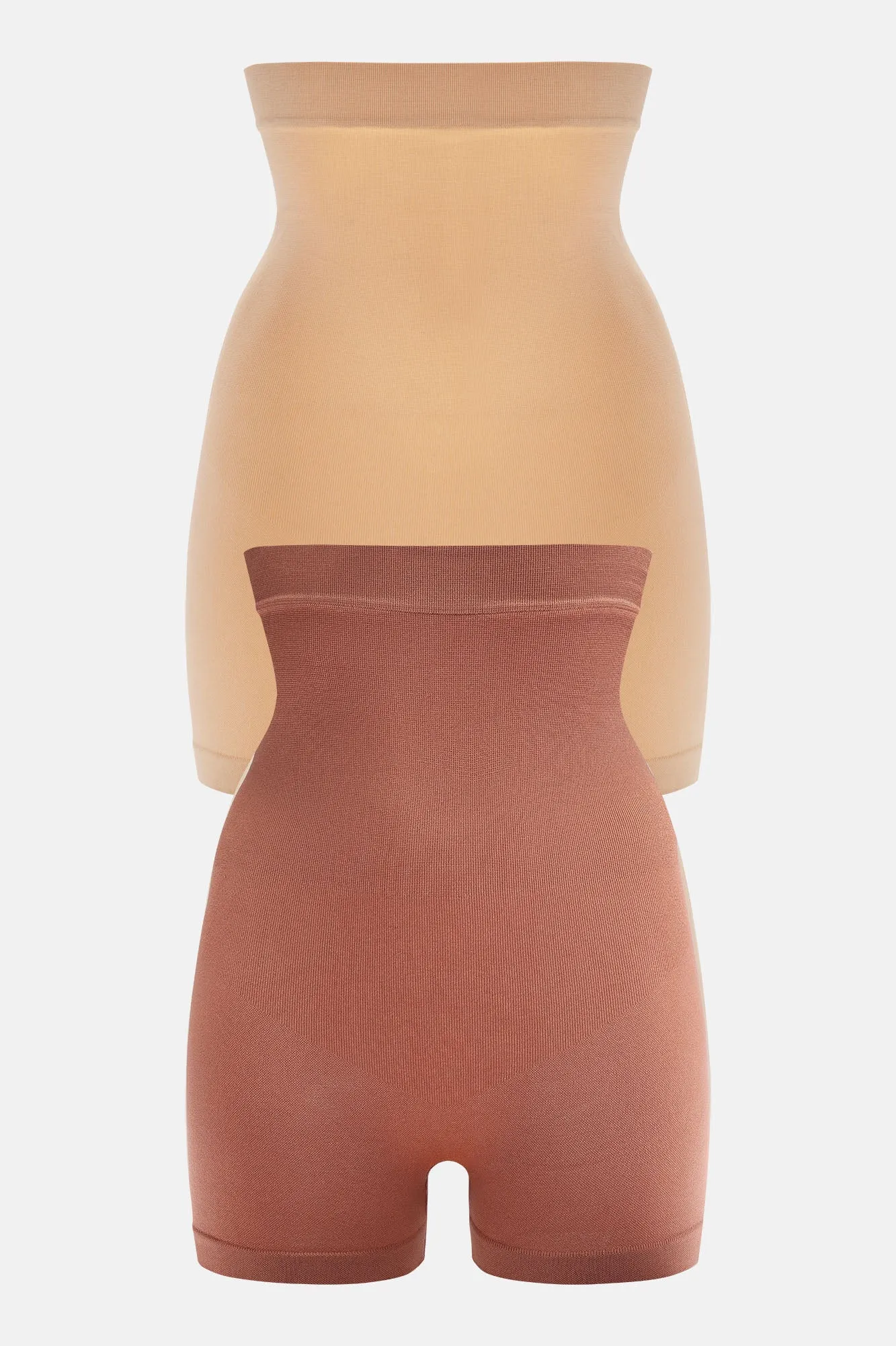 A Little Sass Shapewear Short 2 Pack - Brown/combo