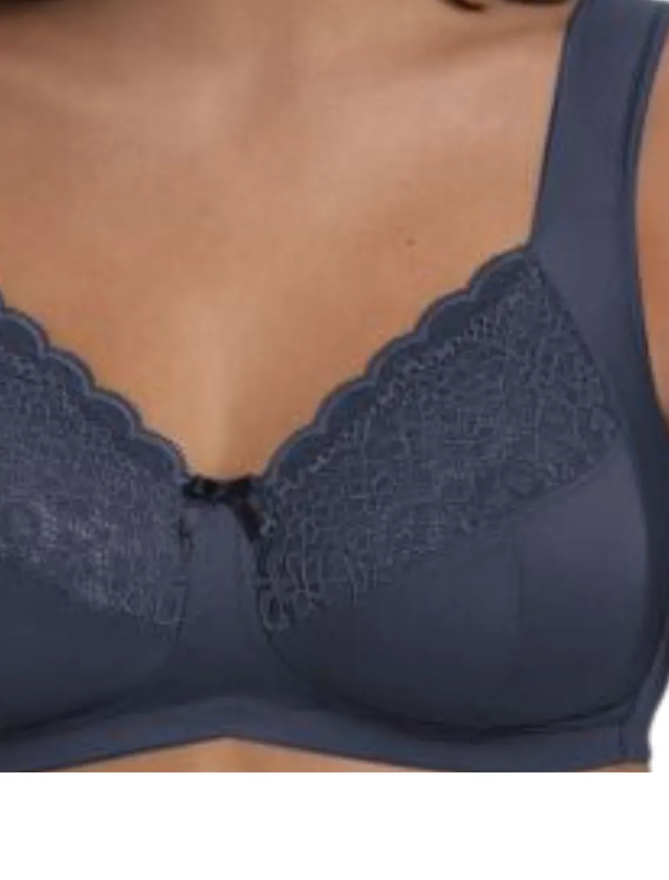 Anita Rosa Faia Havanna Wire Free Support Bra, Blue | Blue Anita Havanna Bra | Wireless Anita Havanna Bra