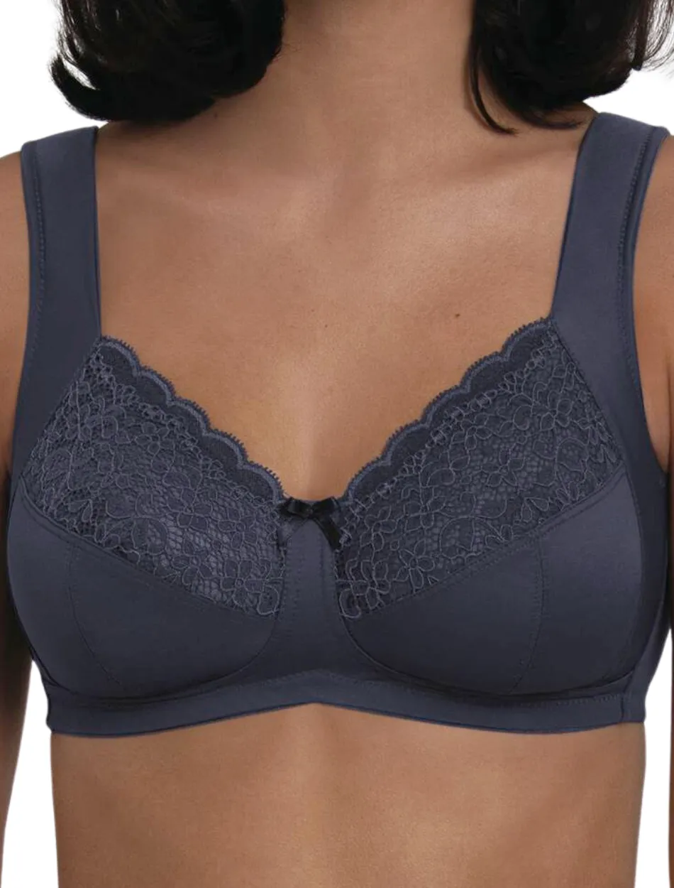 Anita Rosa Faia Havanna Wire Free Support Bra, Blue | Blue Anita Havanna Bra | Wireless Anita Havanna Bra