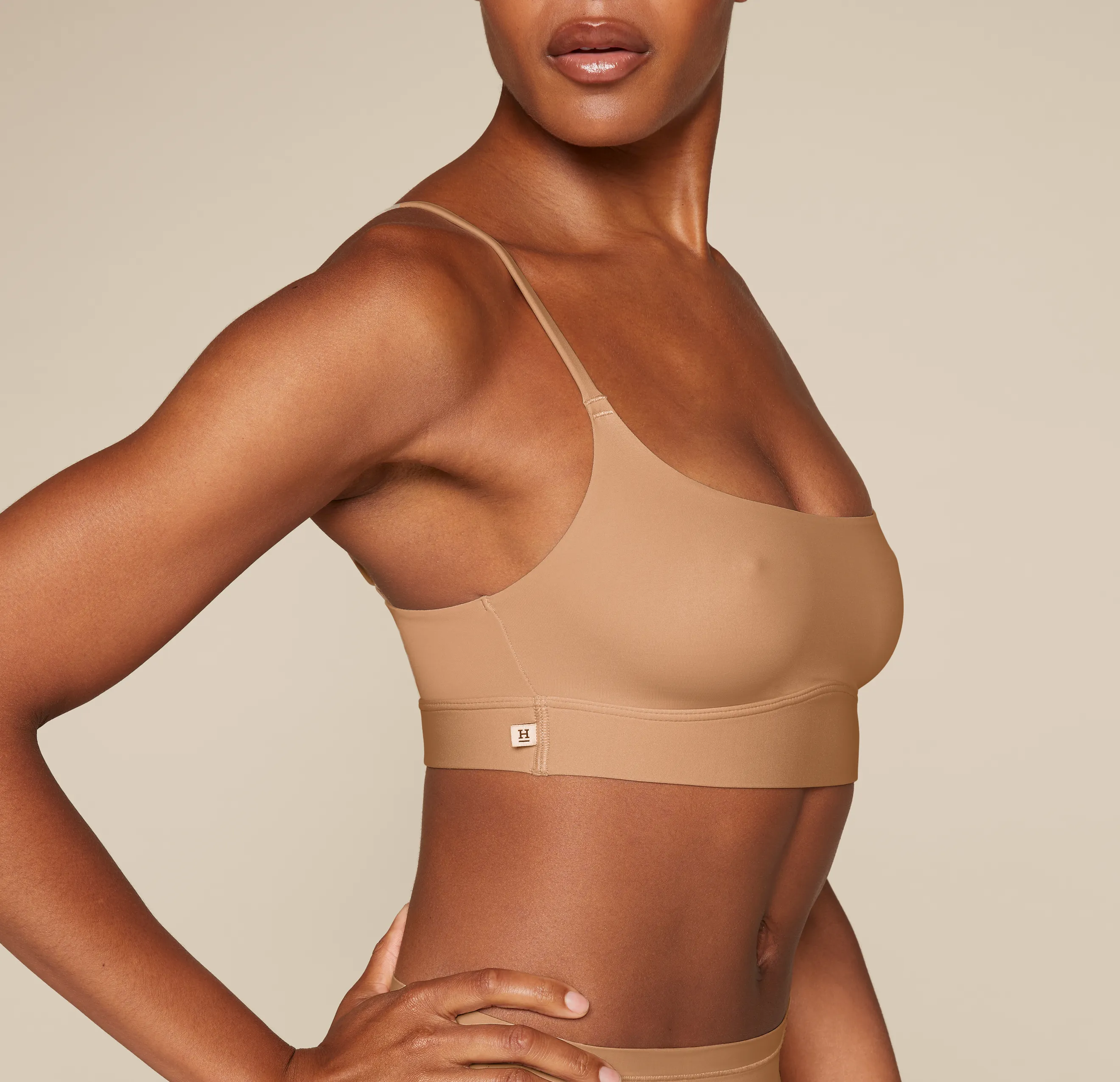 Bliss Scoop Bralette - Tan