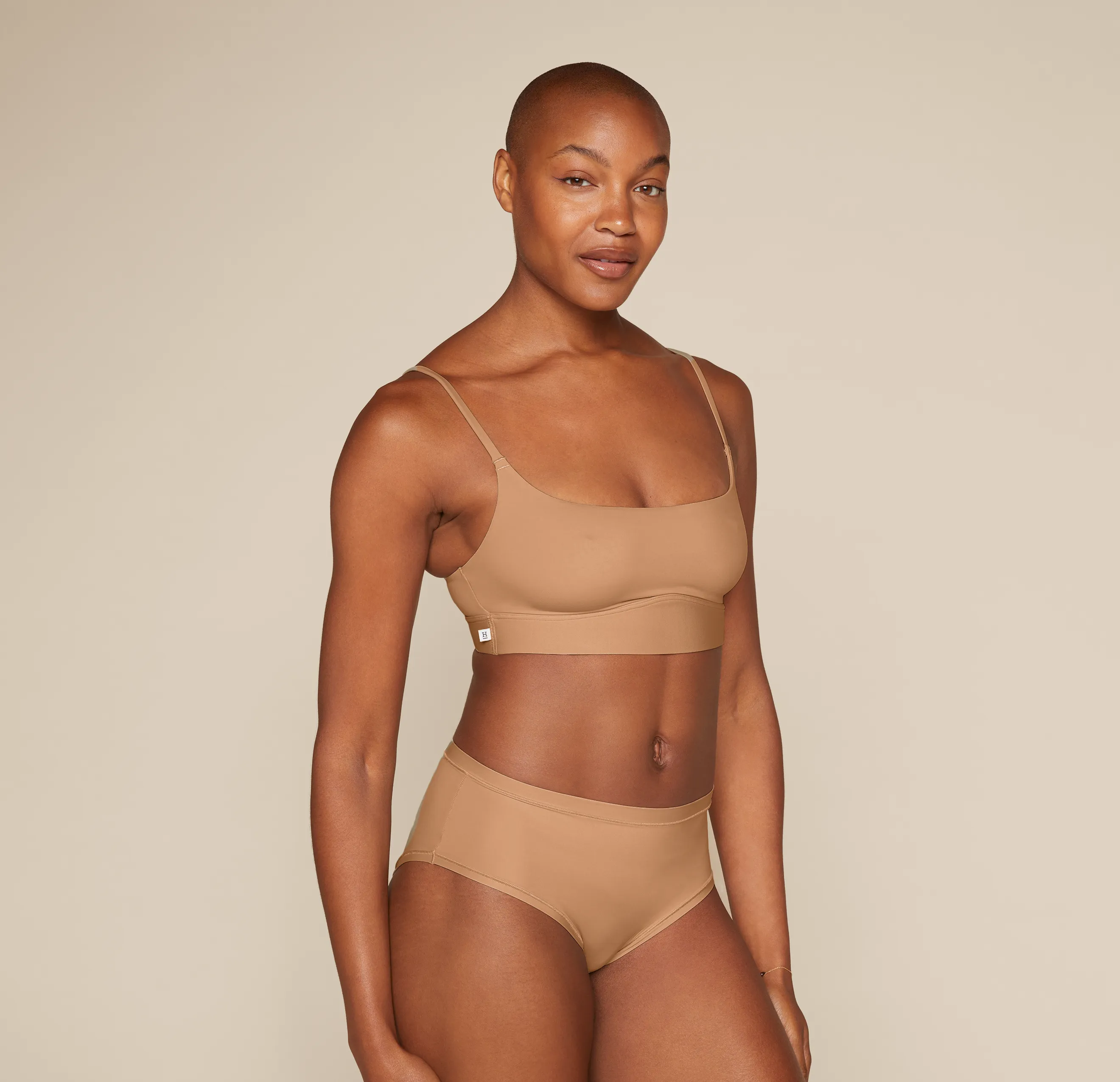 Bliss Scoop Bralette - Tan