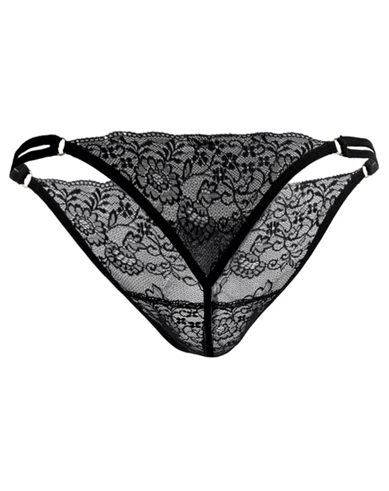 Candyman 99421 Lace G-string Thongs Black