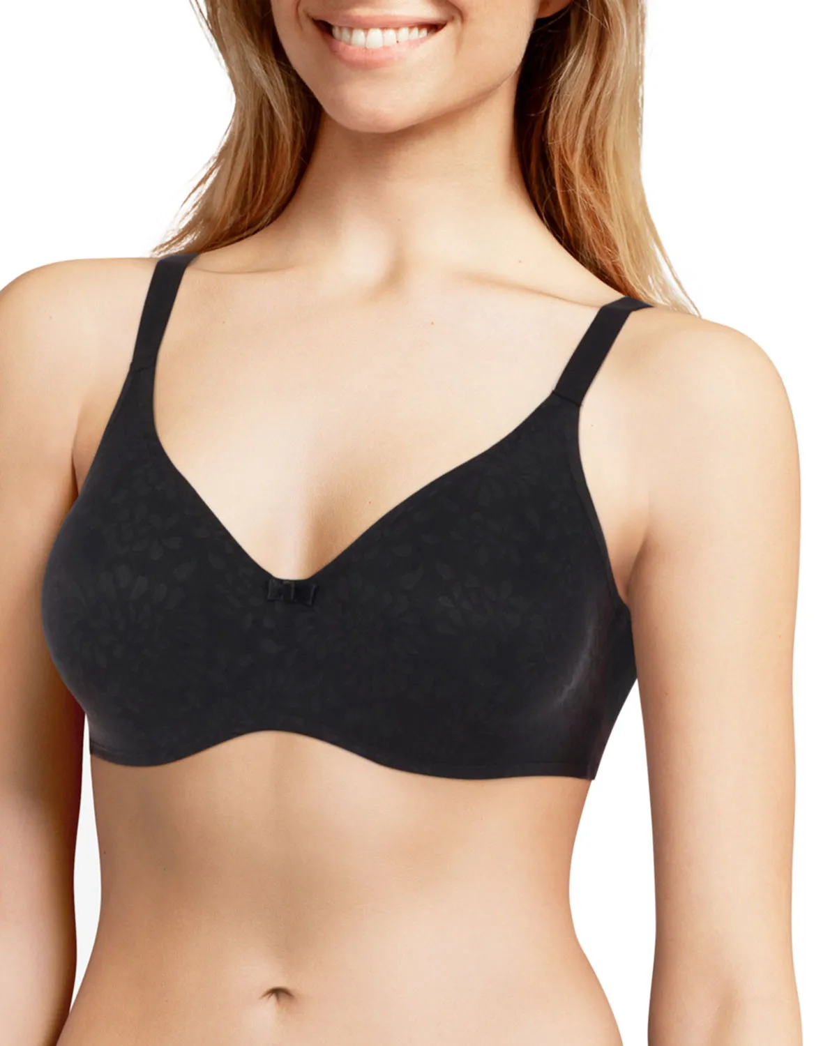 Chantelle Womens Comfort Chic Molded Underwire Bra in Black (18J1) | Size 34C