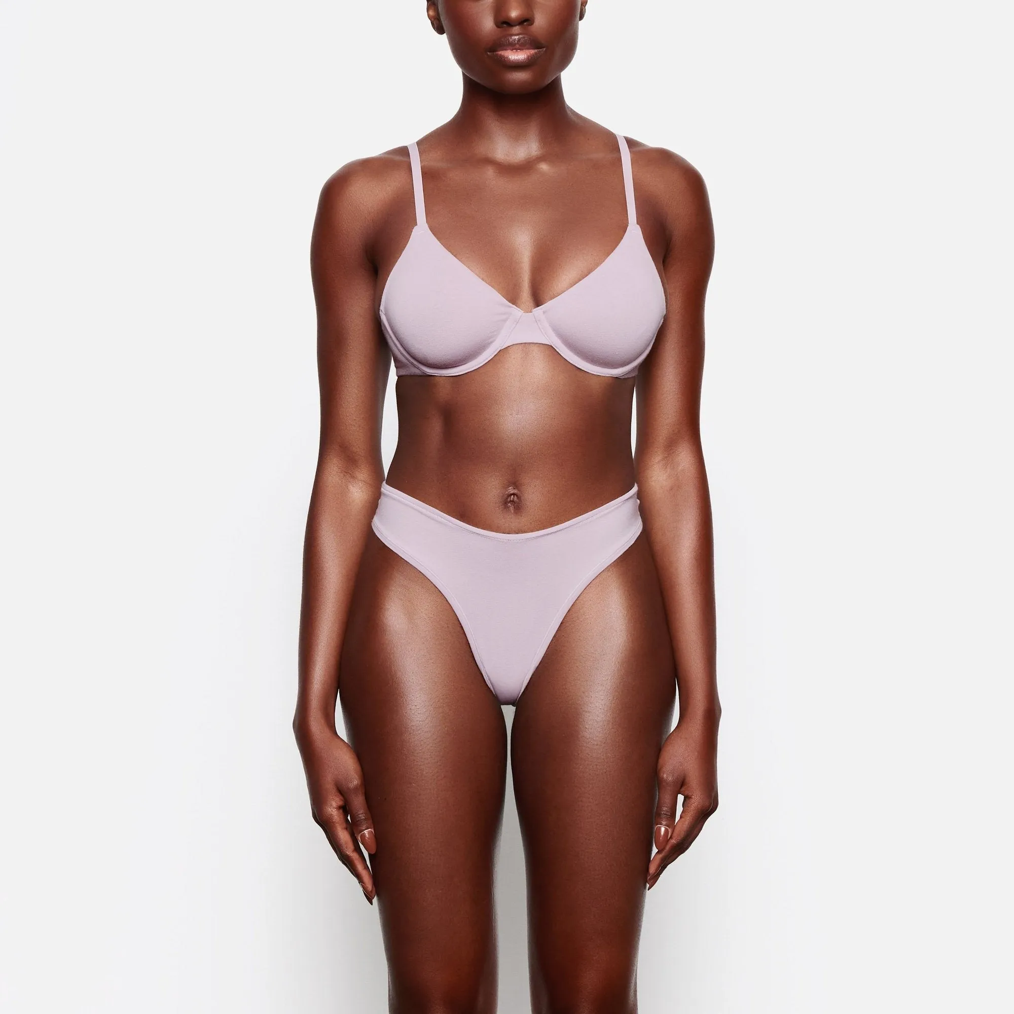 COTTON JERSEY UNDERWIRE BRA | IRIS MICA