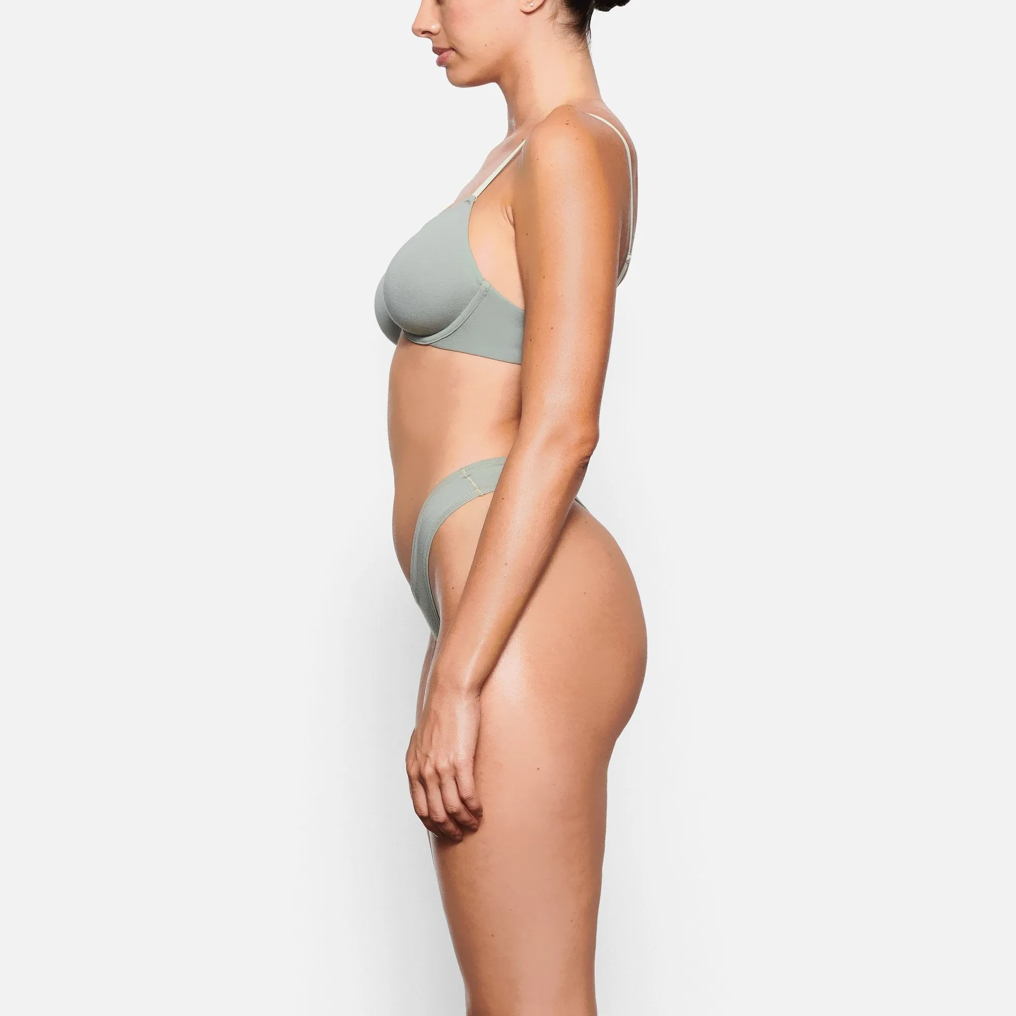 COTTON JERSEY UNDERWIRE BRA | MINERAL