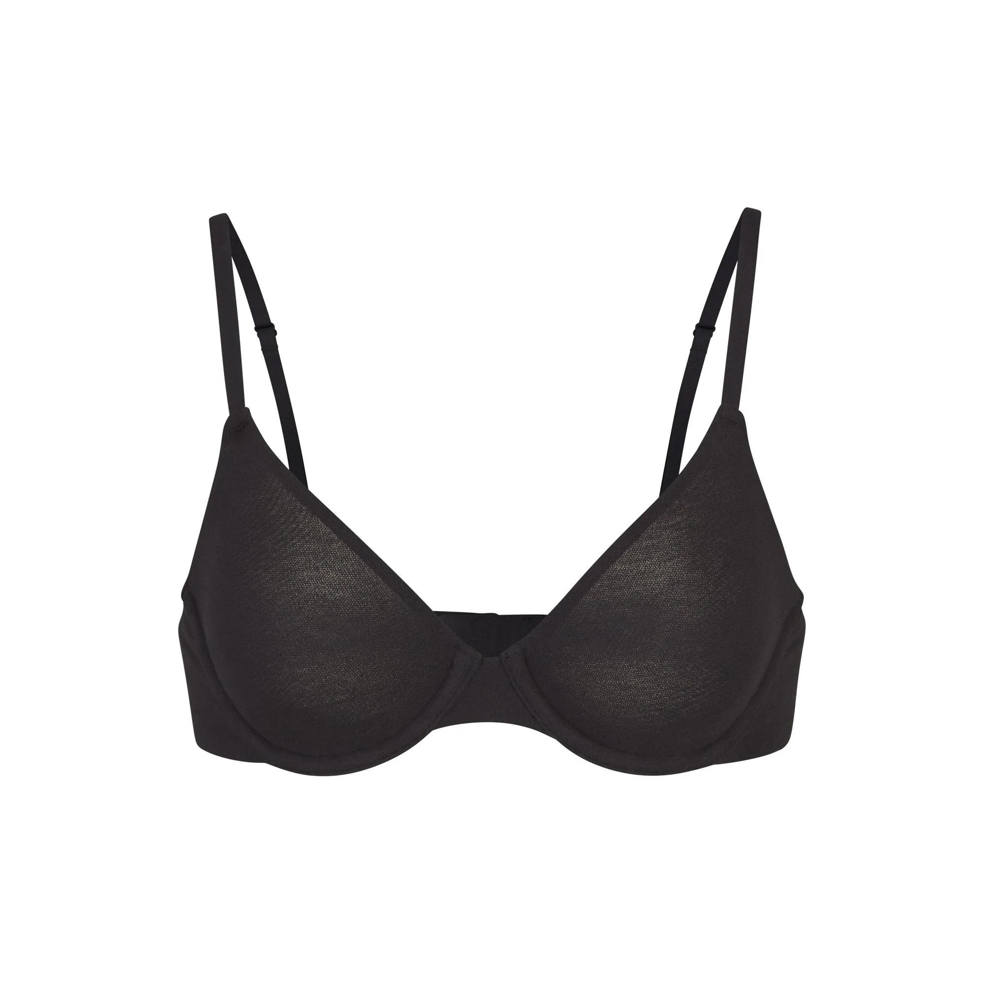 COTTON JERSEY UNDERWIRE BRA | SOOT