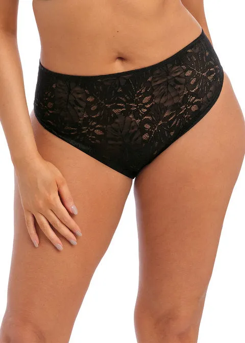 Elomi Kelsey High Leg Panty, Black