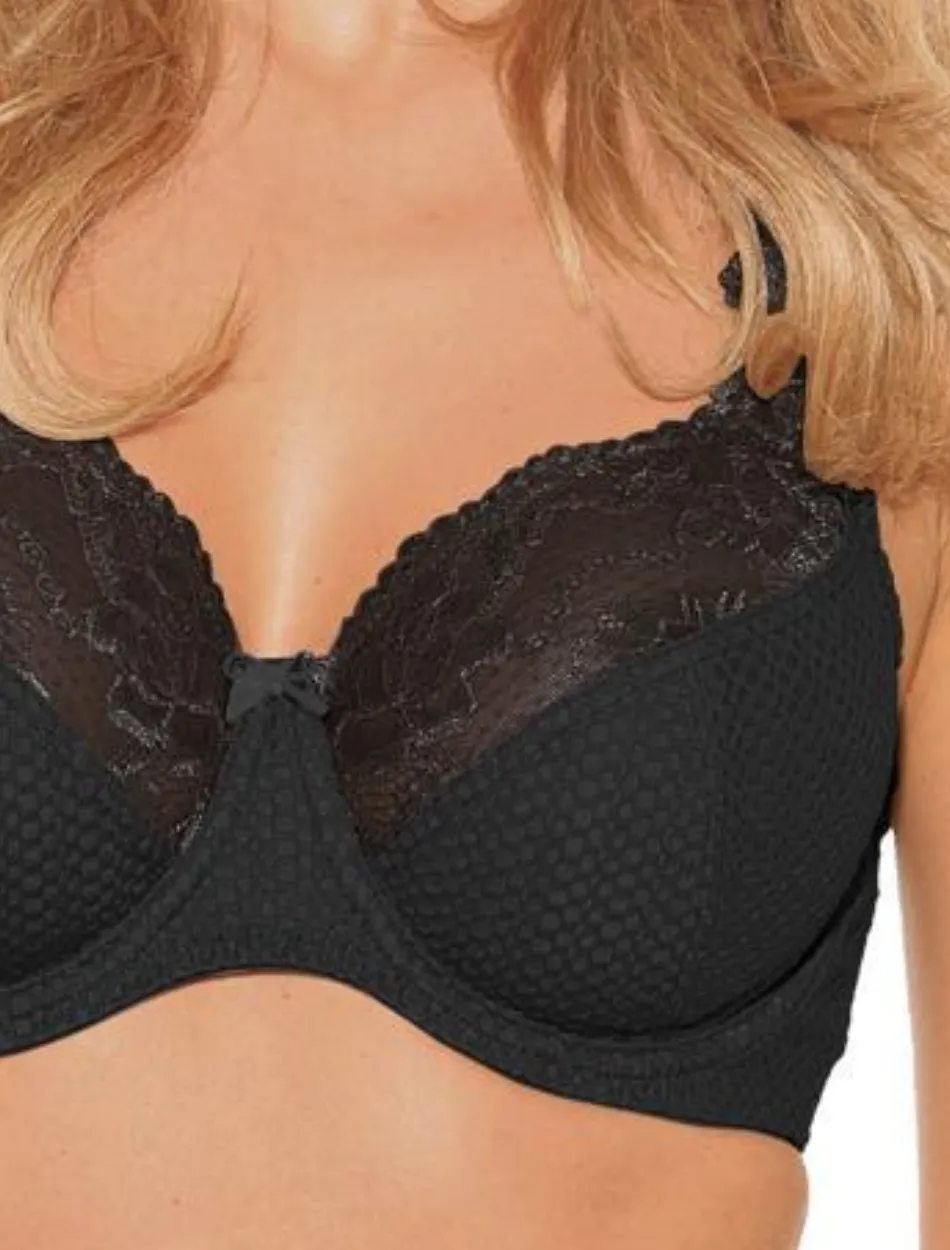 Fit Fully Yours Serena Underwire Lace Bra, Black