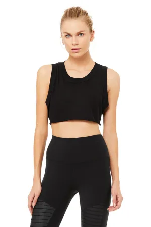 Inspire Crop Tank - Black