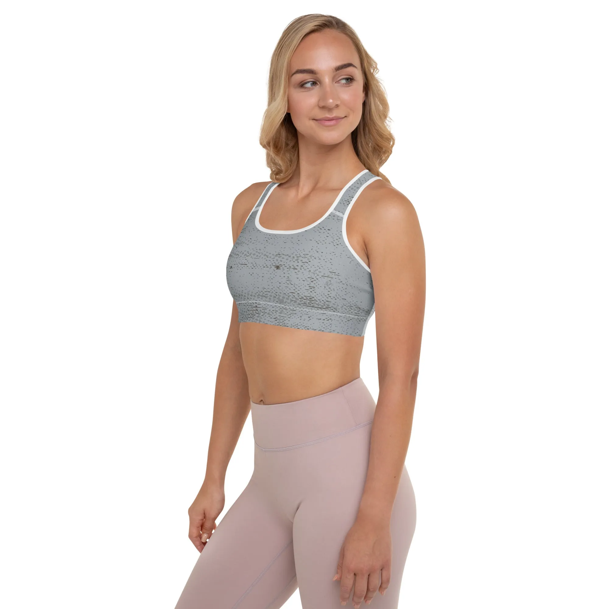 Life League Gear - ADAPT - Mako Grey - Padded Sports Bra