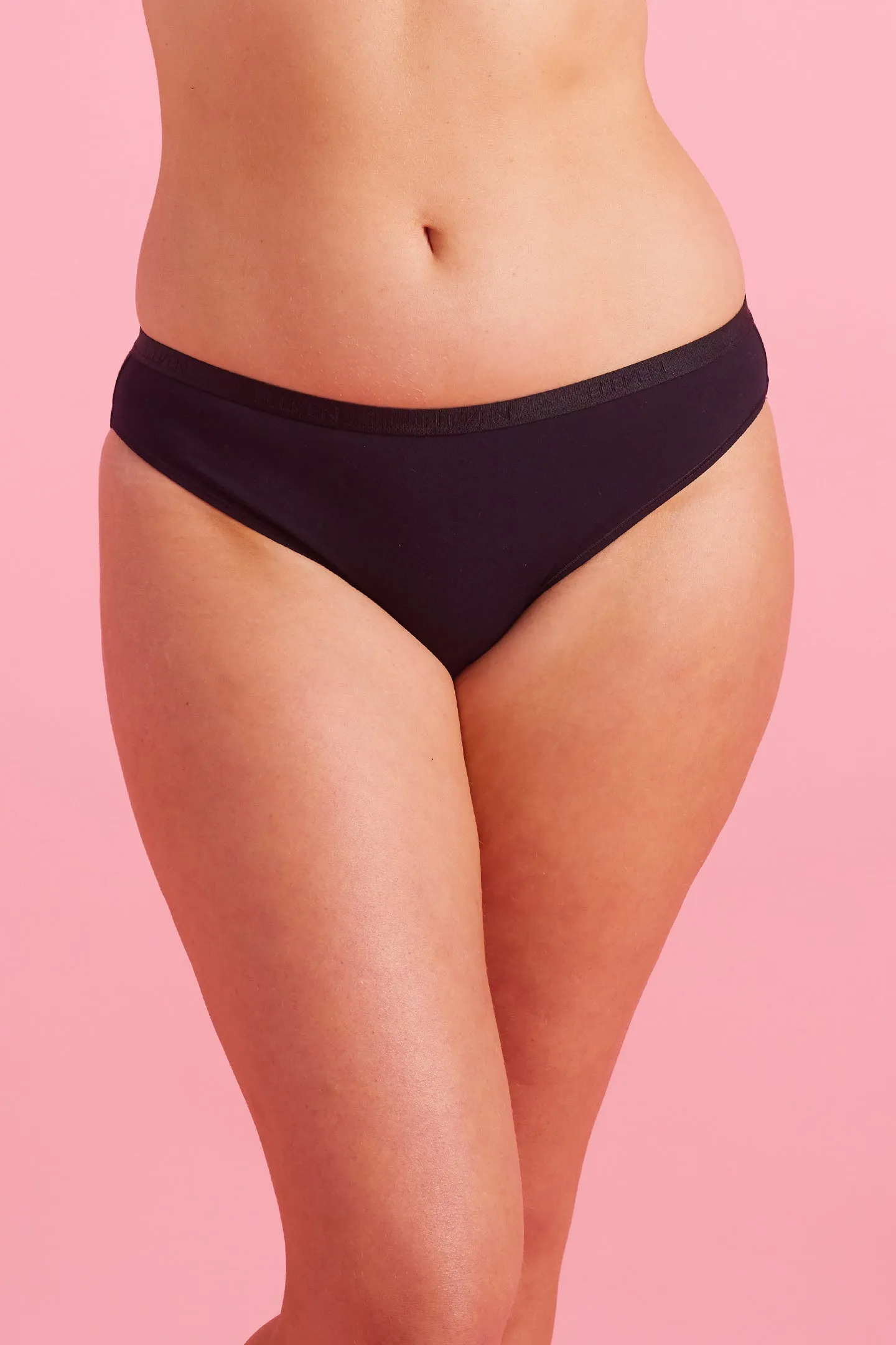 Lily Cotton Bikini Knicker Black