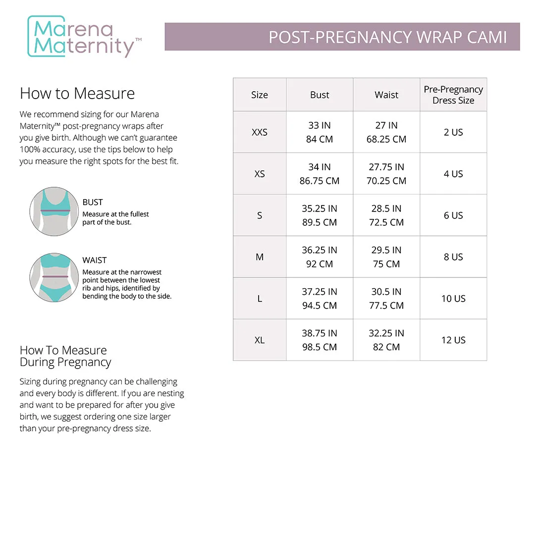 Marena Maternity™ Post-Pregnancy Wrap Cami | Style No. MM-PPWC