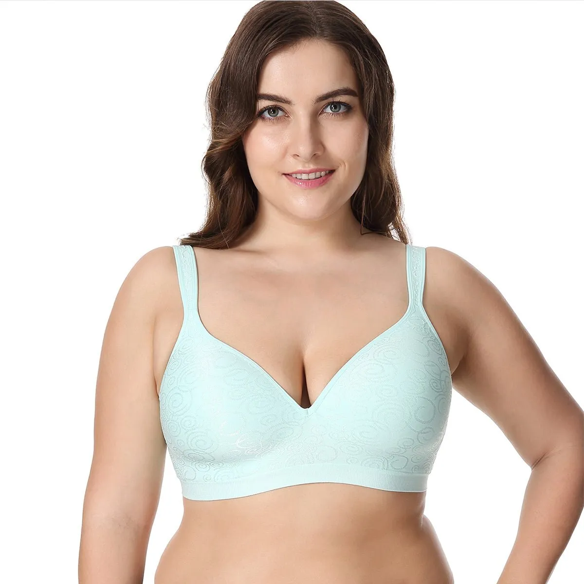 Max Comfort Wireless Optimal Fit Green Bra