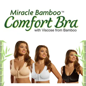 Miracle Bamboo Comfort Bra Deluxe - Set of 3 - Large (37-40")