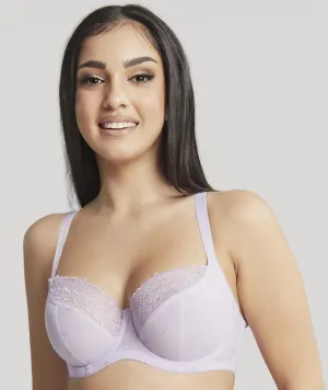 Panache Blossom Balconnet Bra - Lilac