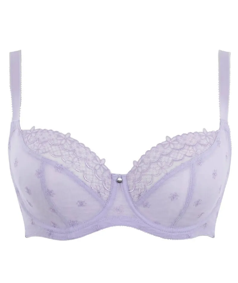 Panache Blossom Balconnet Bra - Lilac