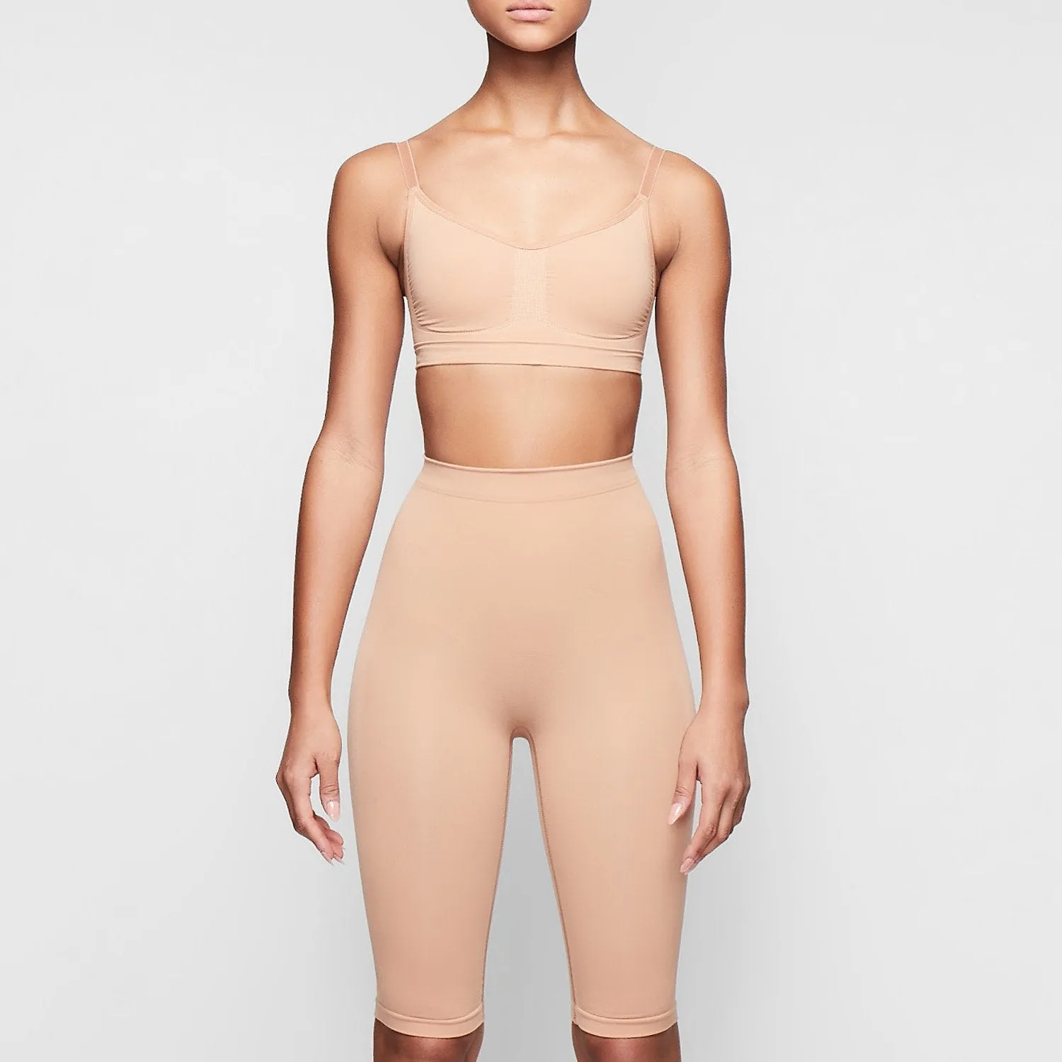 SCULPTING SHORT ABOVE THE KNEE W/ OPEN GUSSET | OCHRE