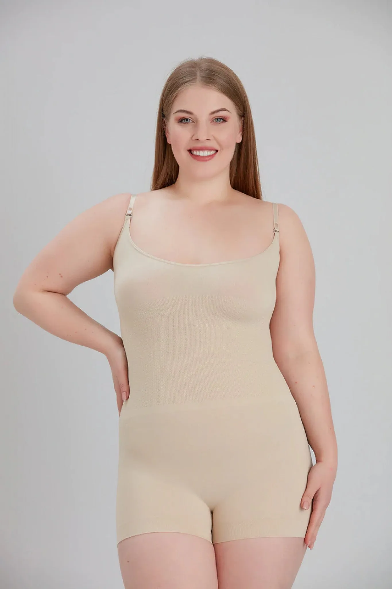 Shapewear London Seamless Shaping Bodysuit In Nude