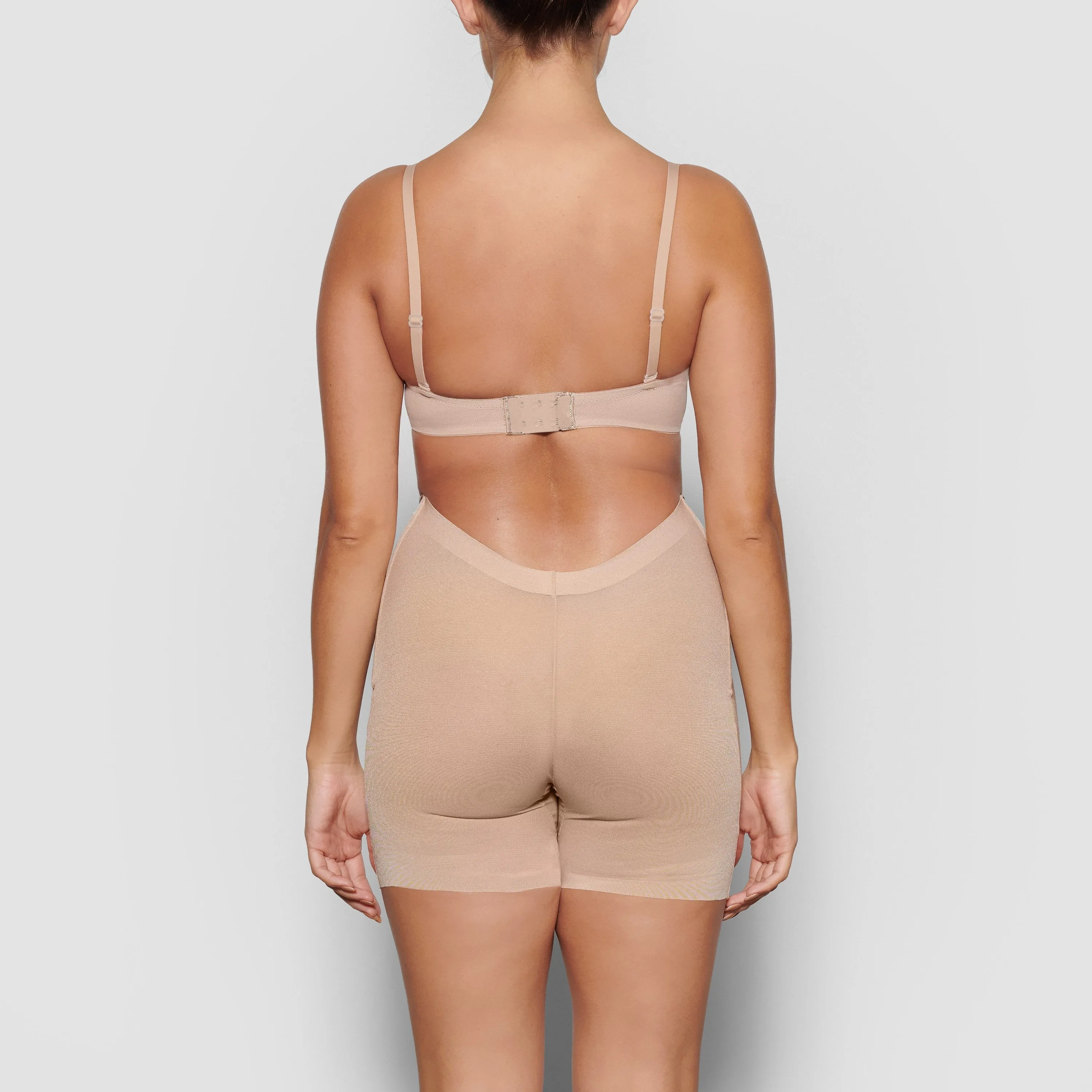 SHEER SCULPT LOW BACK SHORT | CLAY