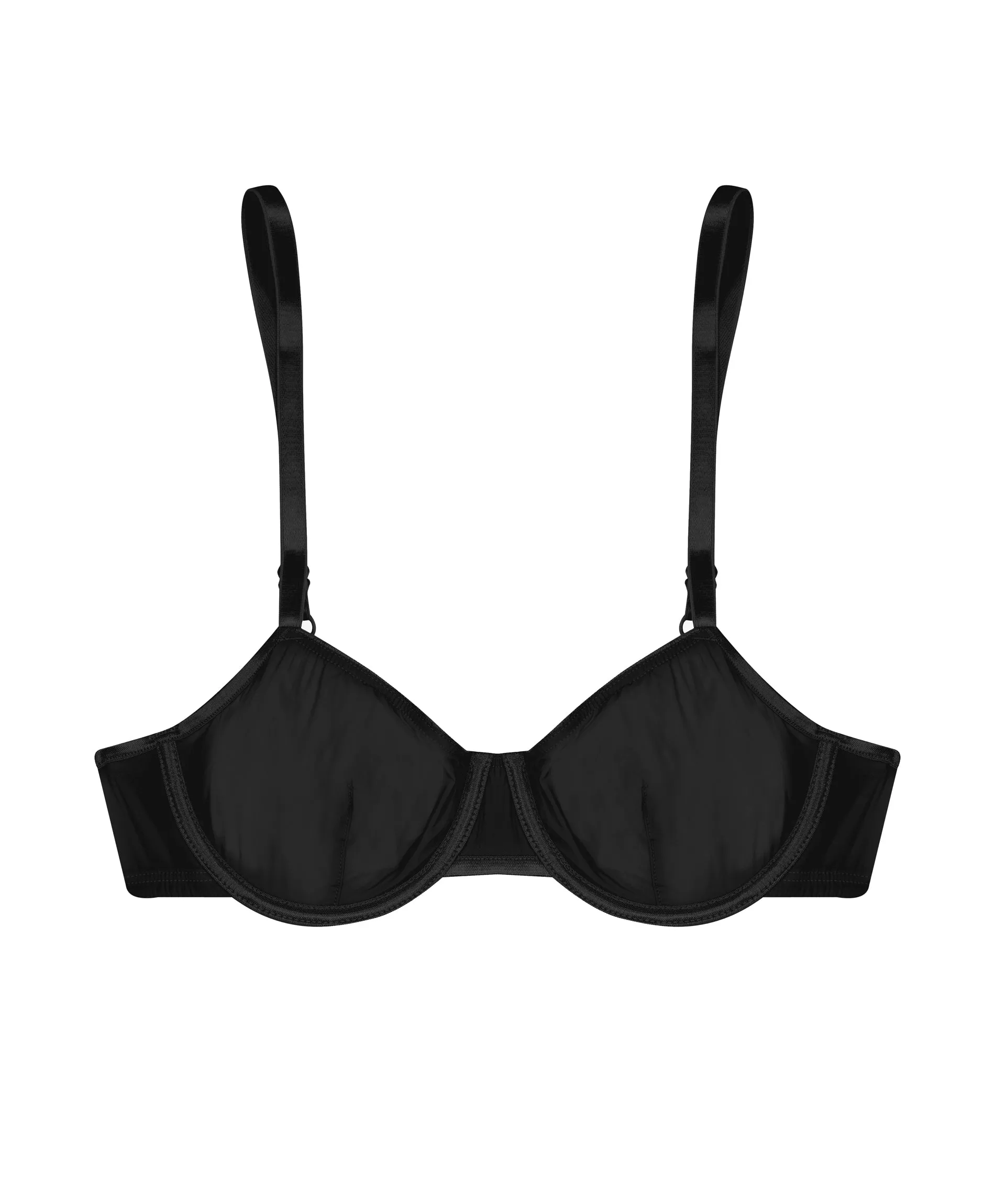 sheer tactel underwire bra