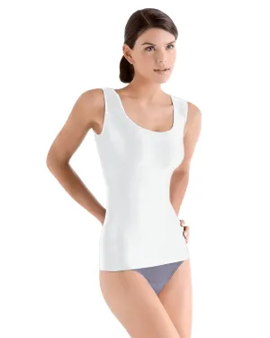 Siluet Seamless Shaper Tank - Blanco / Nova Piel