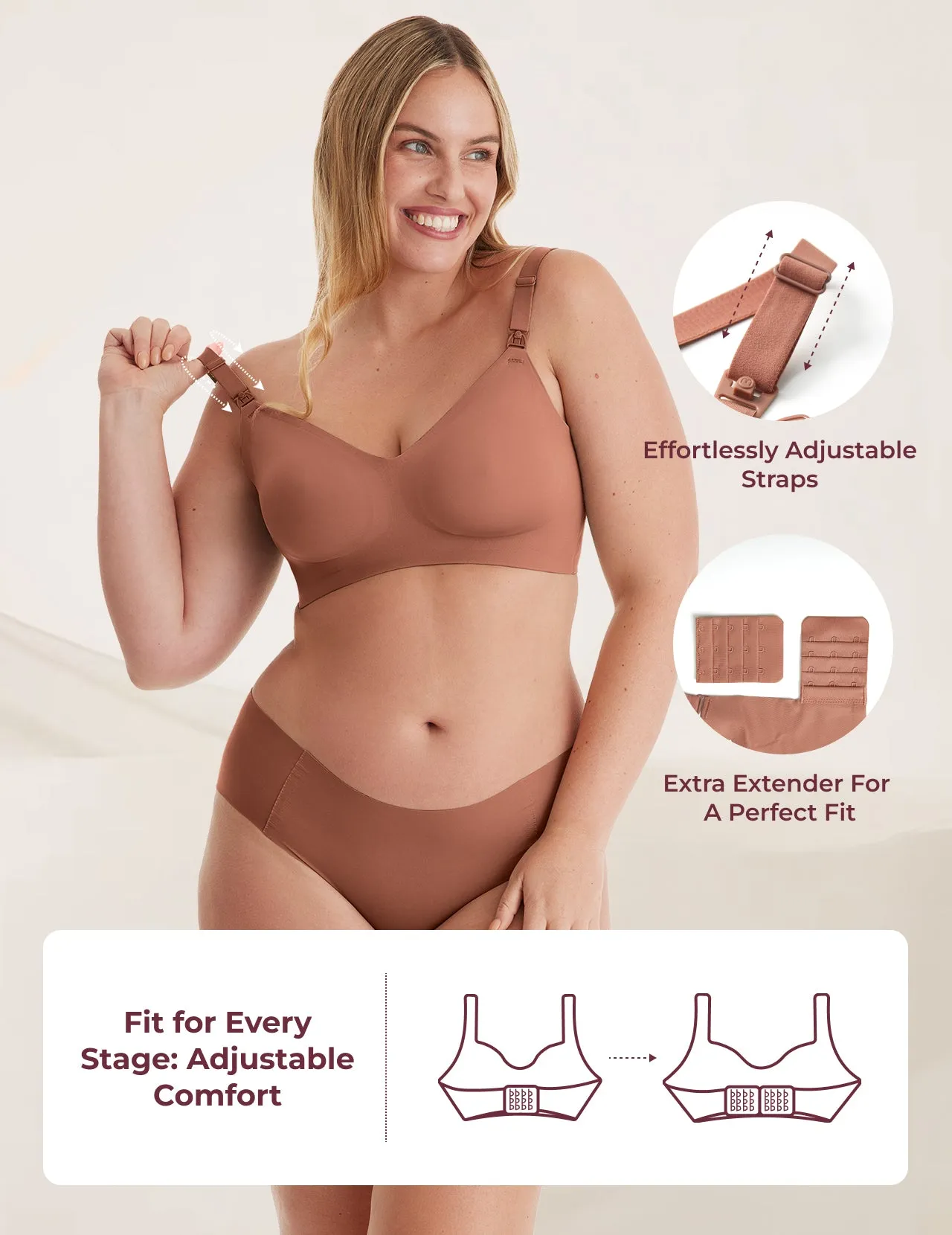 SMOOTH - Ultra Soft & Omni Maternity Nursing Bra-YN21