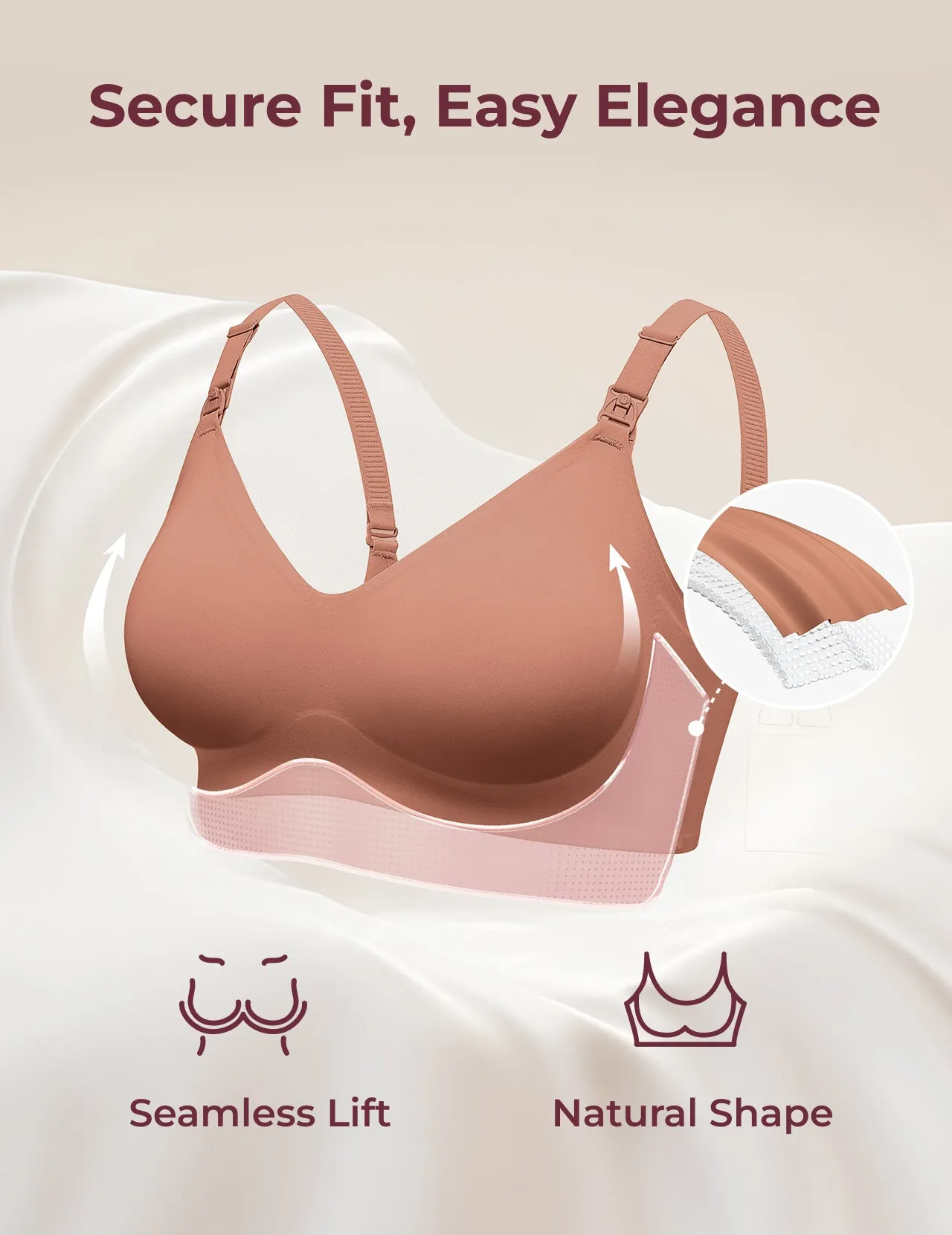 SMOOTH - Ultra Soft & Omni Maternity Nursing Bra-YN21