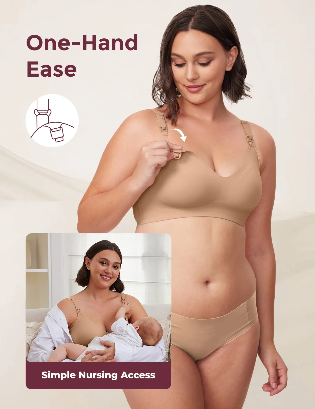 SMOOTH - Ultra Soft & Omni Maternity Nursing Bra-YN21