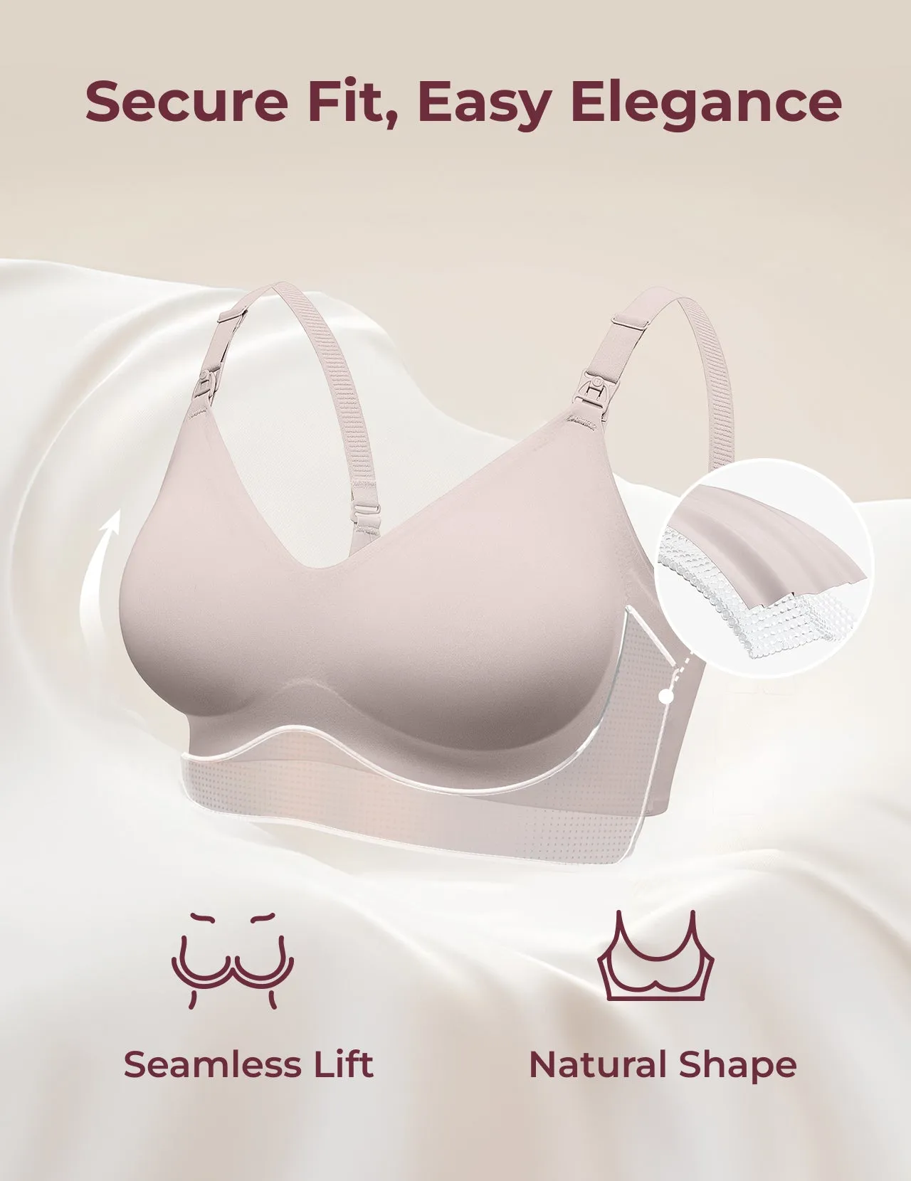 SMOOTH - Ultra Soft & Omni Maternity Nursing Bra-YN21