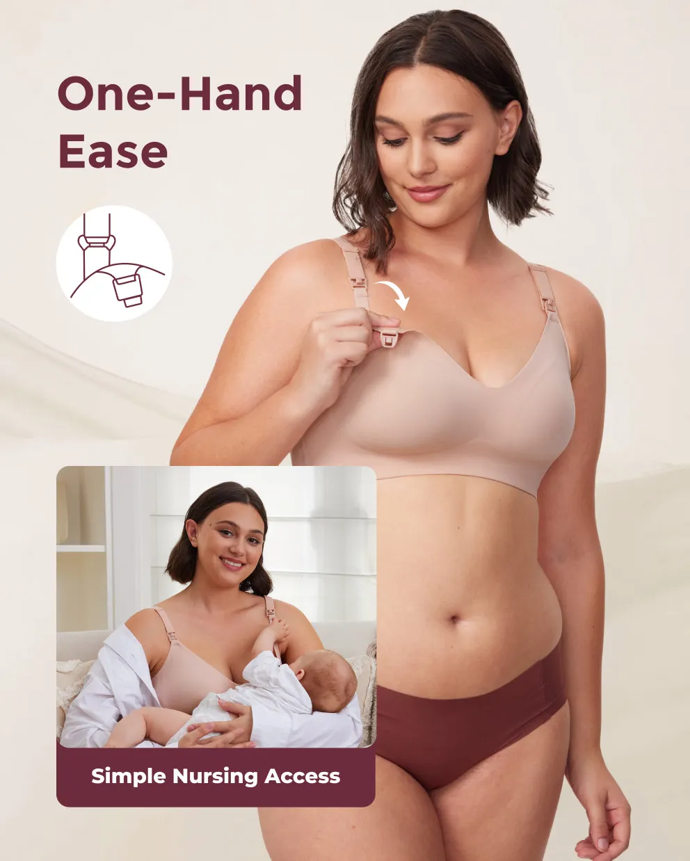 SMOOTH - Ultra Soft & Omni Maternity Nursing Bra-YN21