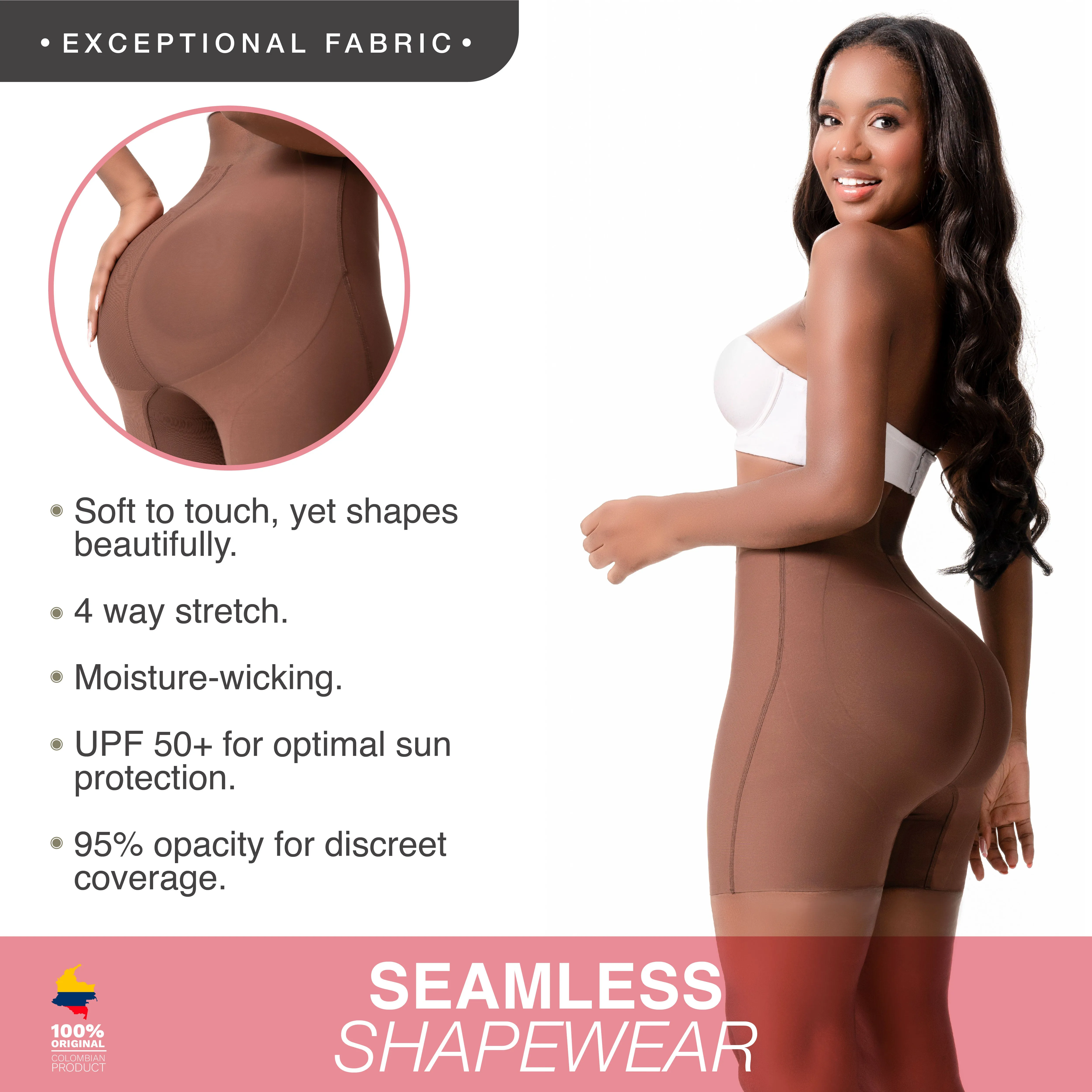 Sonryse SP41NC Girdle Short Buttlifter Seamless Tummy Control Shapewear