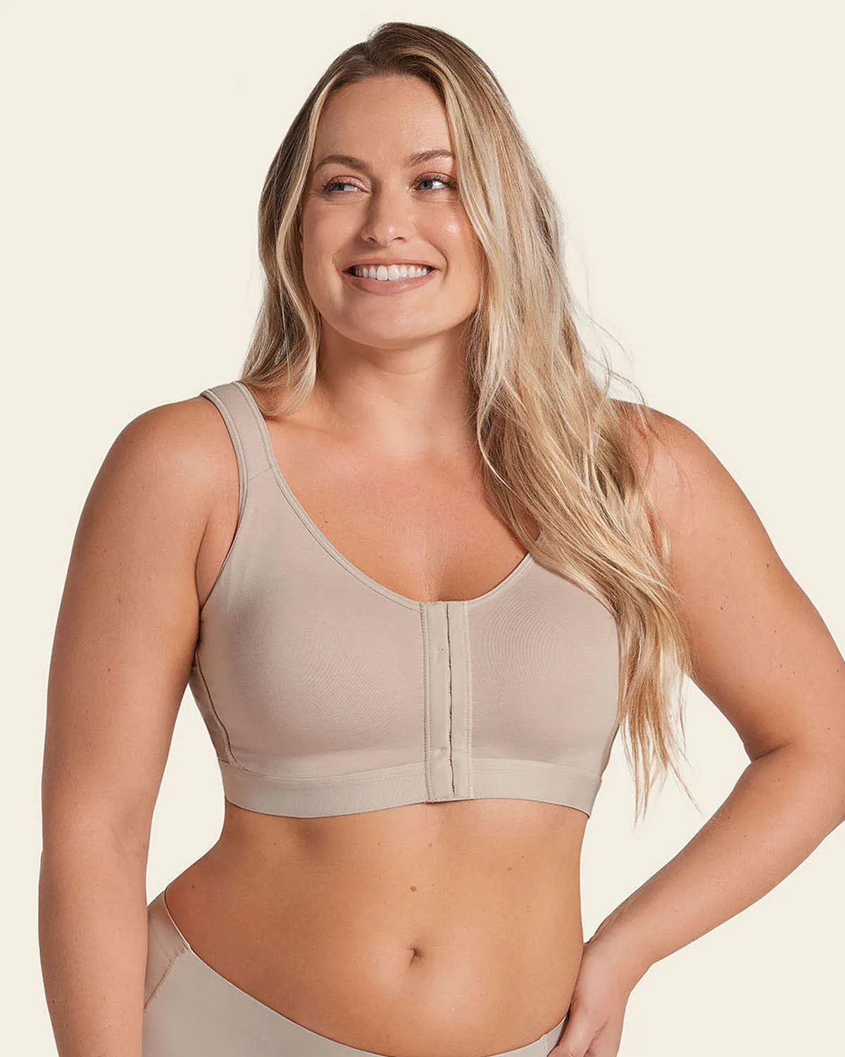 Stretch Cotton Wireless Posture Corrector Bra