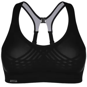 Ultimate Fly Black Grey Sports Bra - Shock Absorber