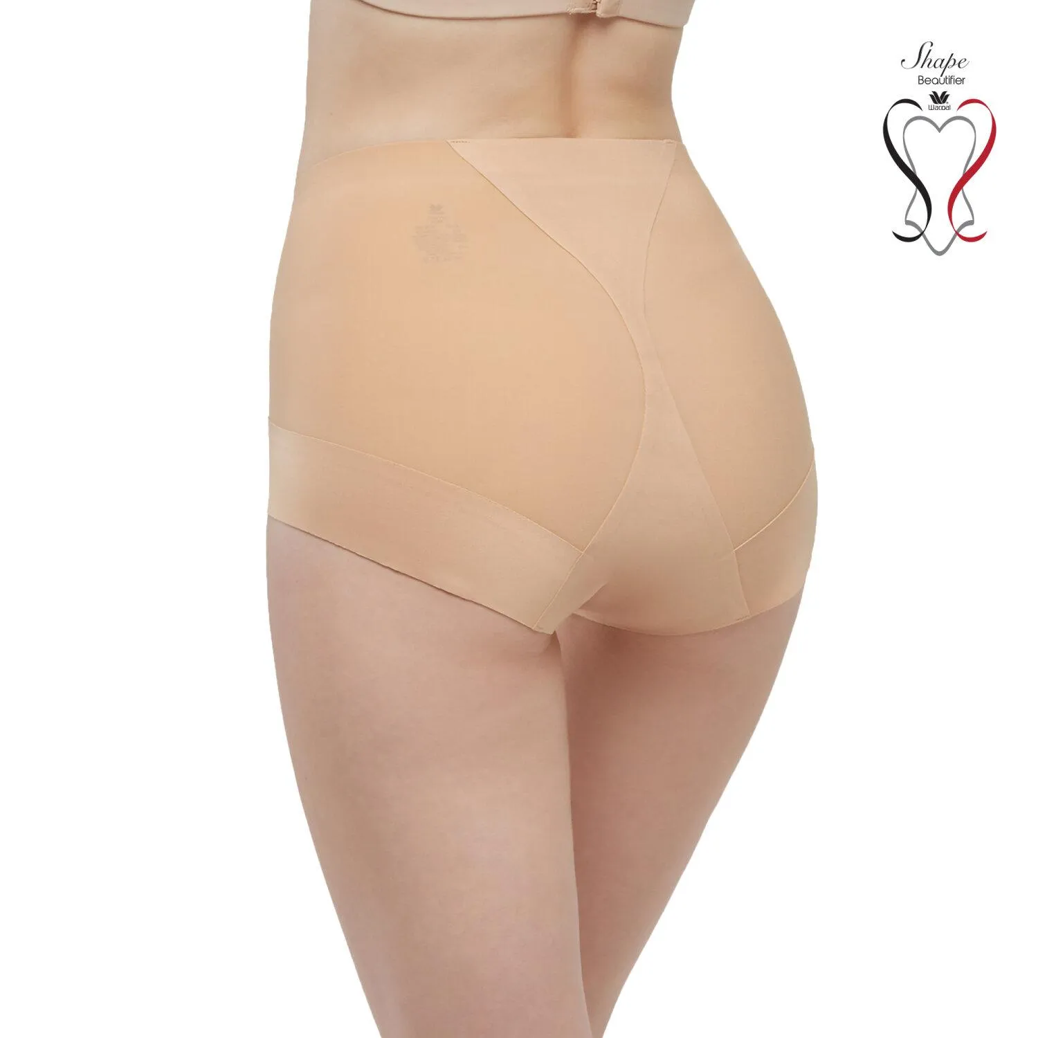 Wacoal Shapewear Hip กางเกงกระชับสัดส่วน ขาสั้นเอวปกติ รุ่น WY1172 สีเนื้อ (NN)