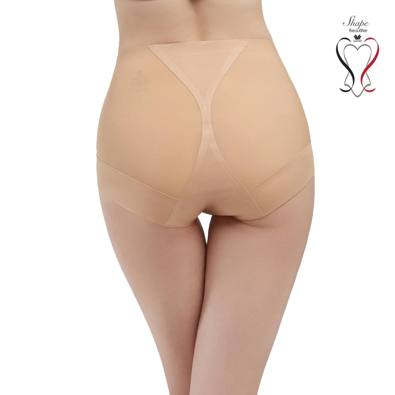 Wacoal Shapewear Hip กางเกงกระชับสัดส่วน ขาสั้นเอวปกติ รุ่น WY1172 สีเนื้อ (NN)