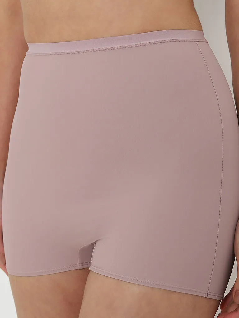 Wunderlove Mauve High-Rise Cooling Shapwear Shorts